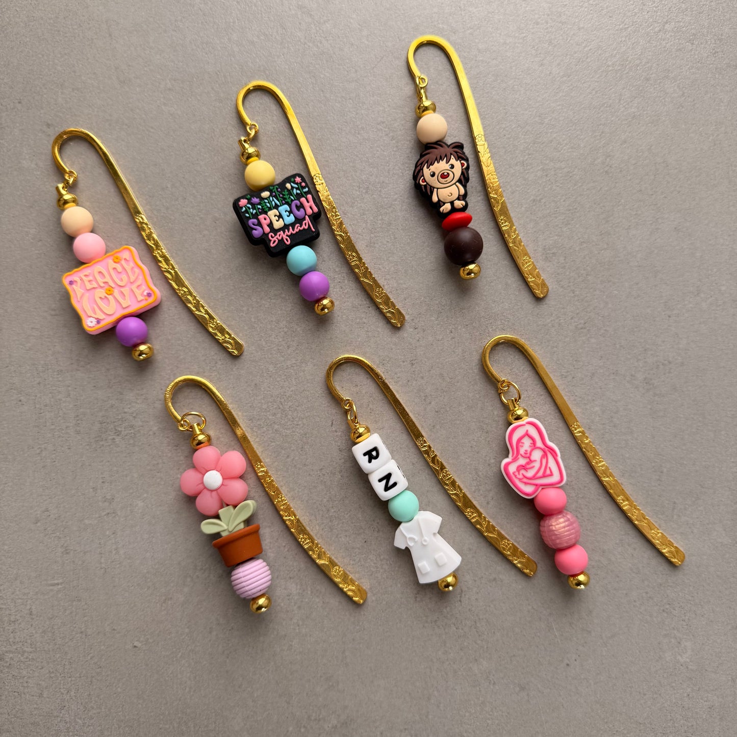 Silicone Beaded Bookmarks