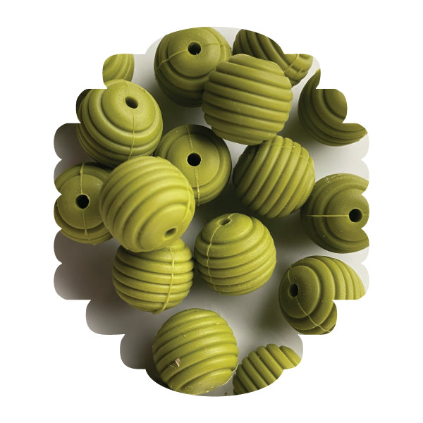 Silicone Beehive Beads