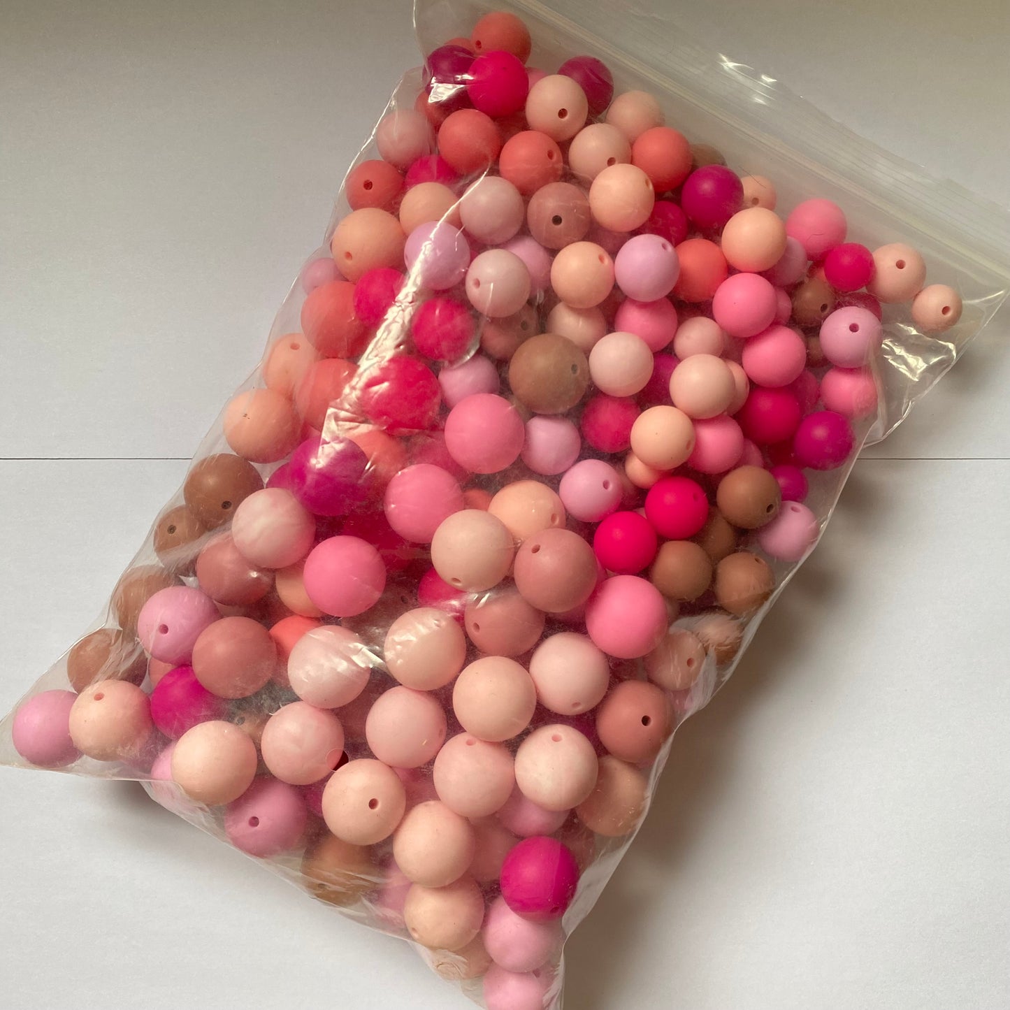 Silicone Round Bead Value Pack | Shades of Pink ๐