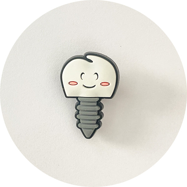 π Shoe Charm - Dentist Tooth with Screw