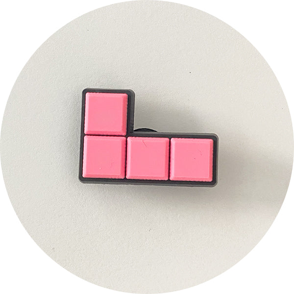 π Shoe Charm - Tetris Pink