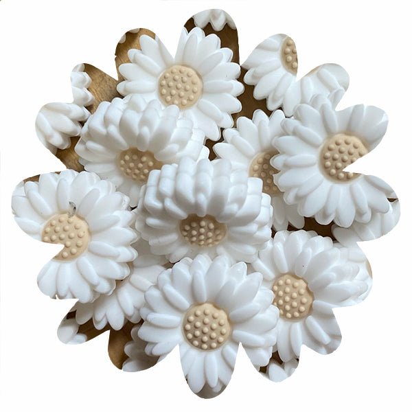 Silicone Daisy Beads