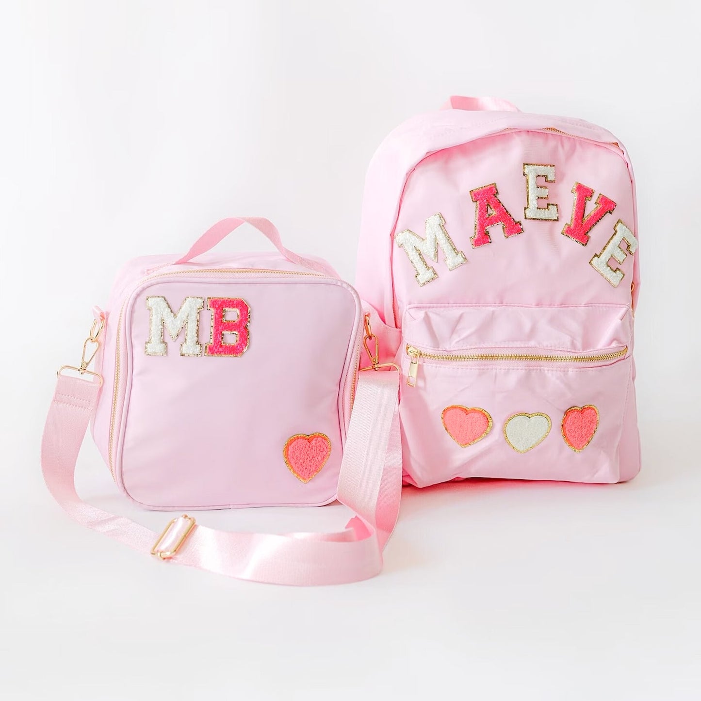 5.5cm Letter Patches - Hot Pink