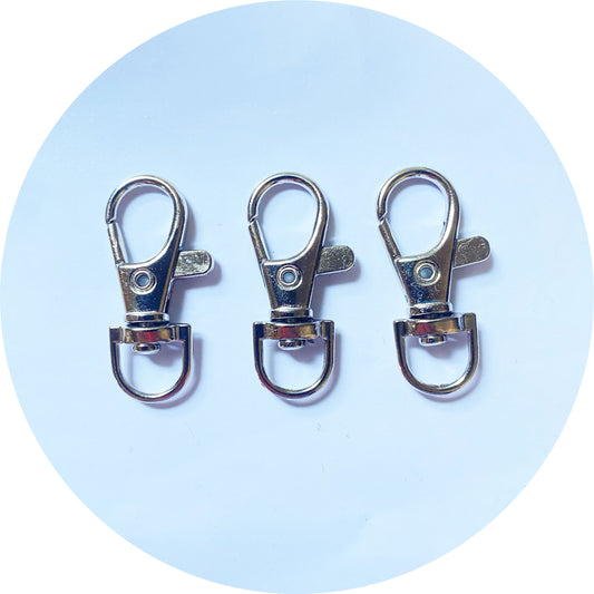 Lanyard Swivel Clips - Silver