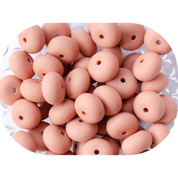 14mm Silicone Abacus Beads