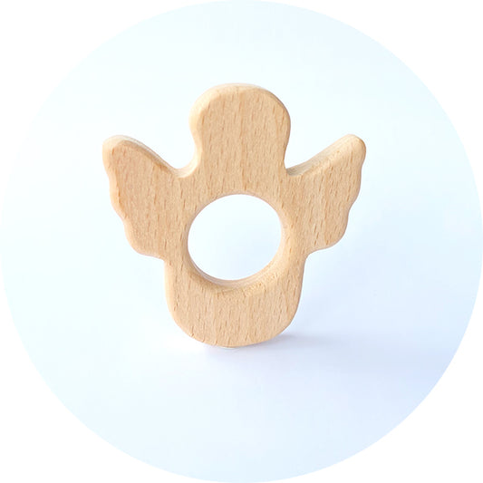 Beech Wooden Teether - Angel