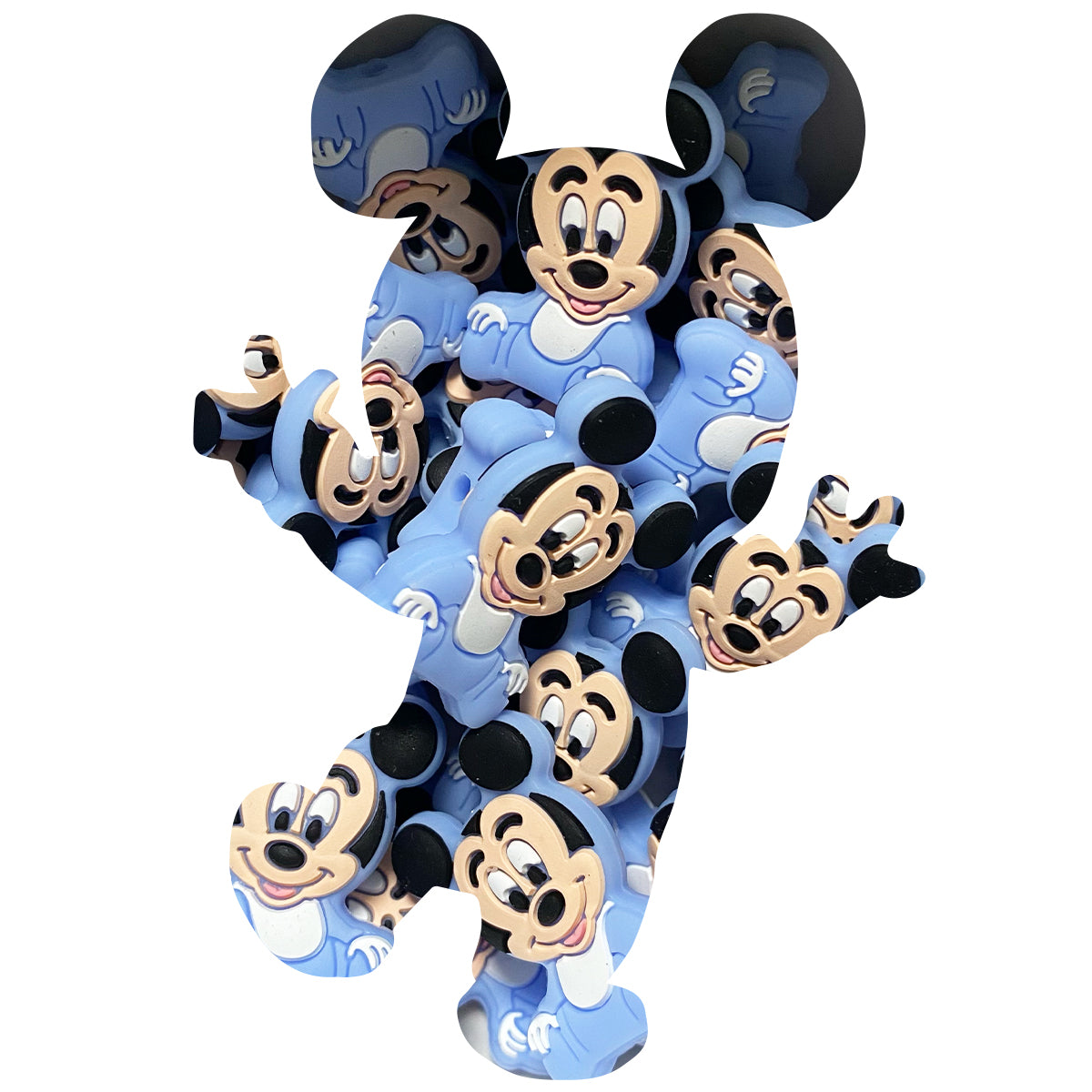 Silicone Mickey & Minnie Mouse (Body) Beads