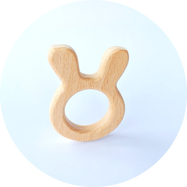 Beech Wooden Teether - Bunny