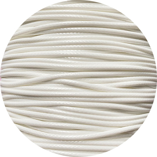 1.5mm Cotton Wax Cord - White