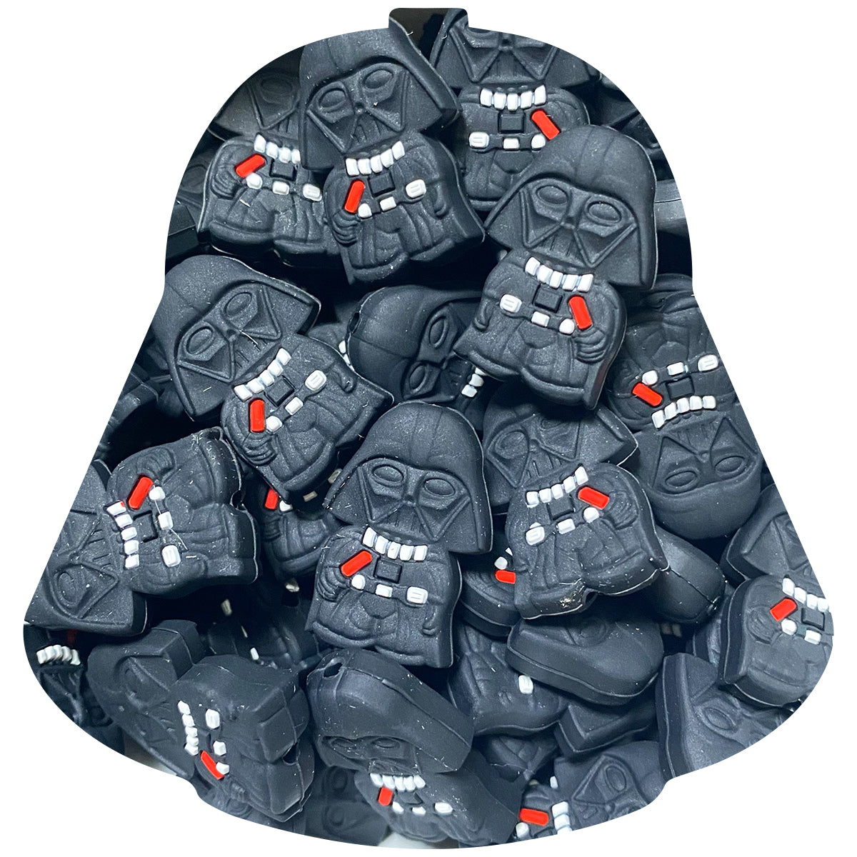 Silicone Darth Vader Beads