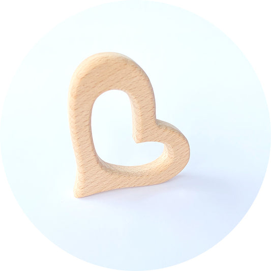 Beech Wooden Teether - Heart