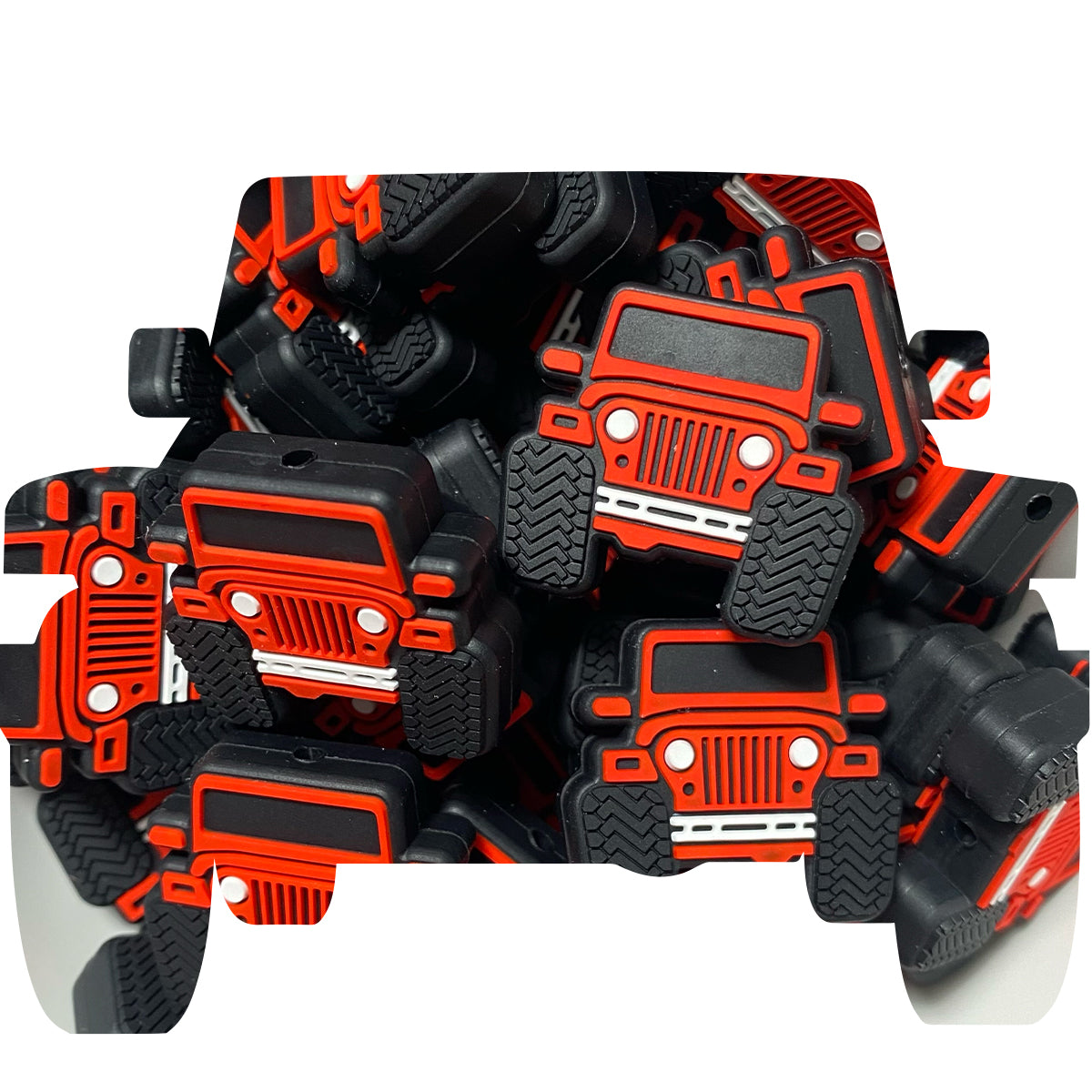 Silicone Jeep Beads