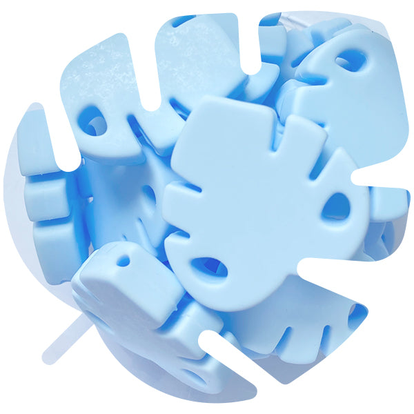 Silicone Leaf Bead