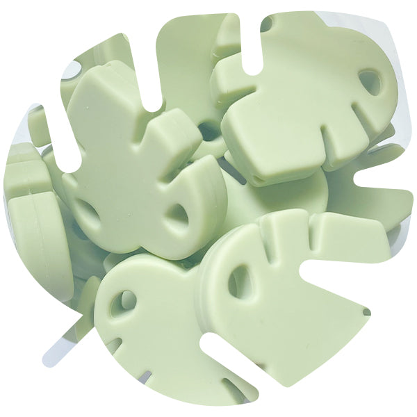 Silicone Leaf Bead