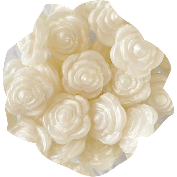Silicone Mini Rose Bead