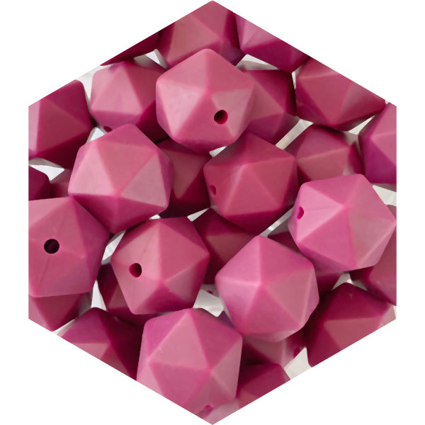 14mm Silicone Polygon Beads