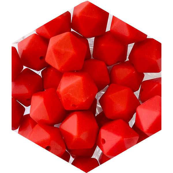 14mm Silicone Polygon Beads