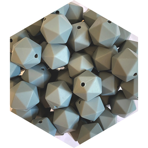 14mm Silicone Polygon Beads