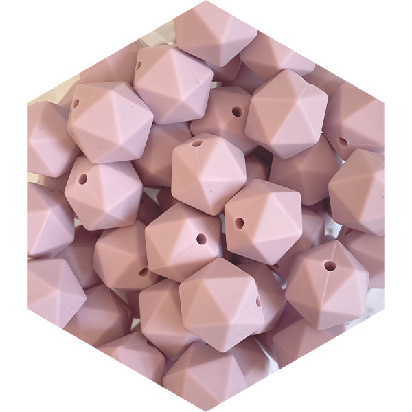 14mm Silicone Polygon Beads