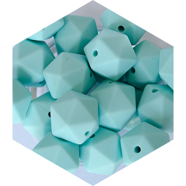 14mm Silicone Polygon Beads