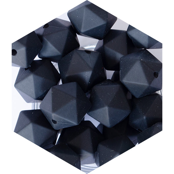 14mm Silicone Polygon Beads