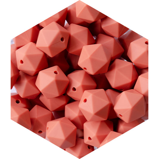14mm Silicone Polygon Beads