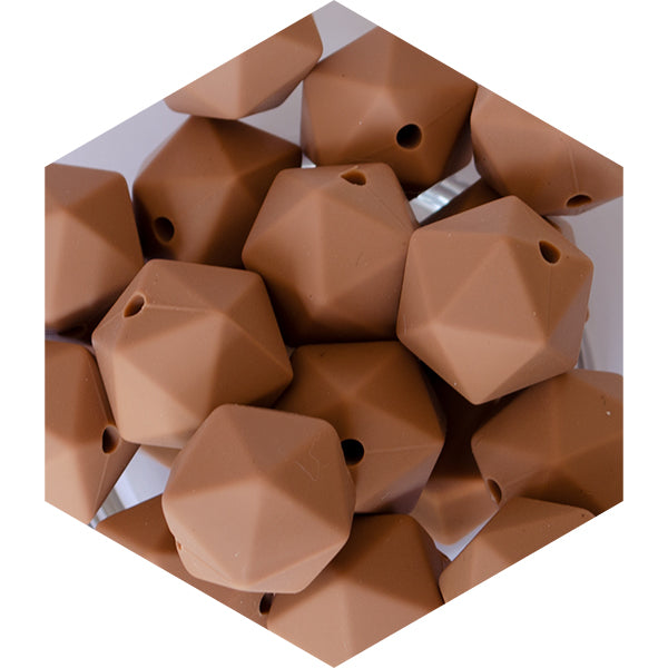 14mm Silicone Polygon Beads