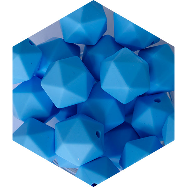 14mm Silicone Polygon Beads