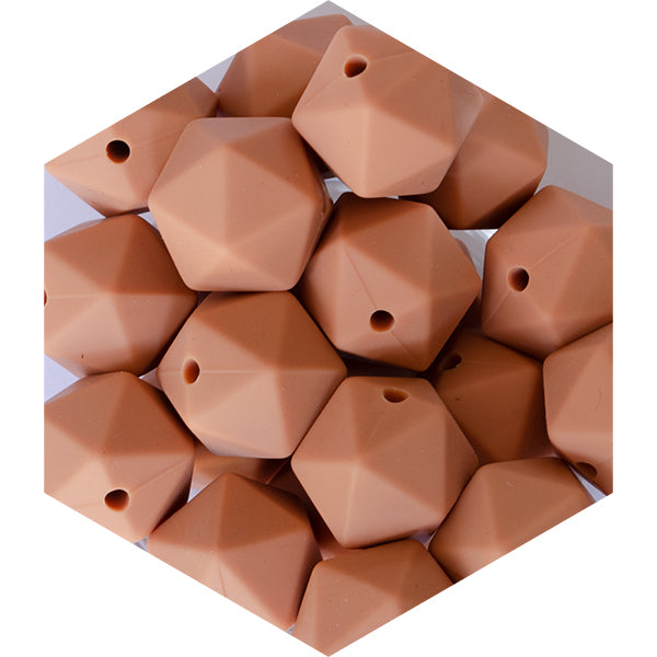 14mm Silicone Polygon Beads
