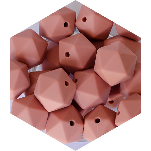 14mm Silicone Polygon Beads