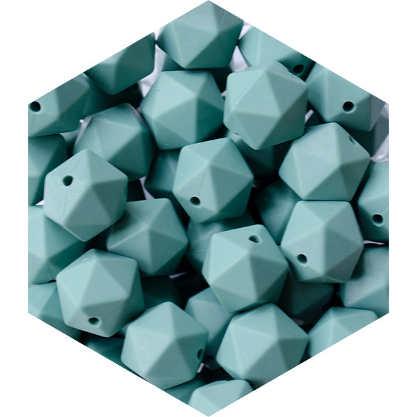 14mm Silicone Polygon Beads