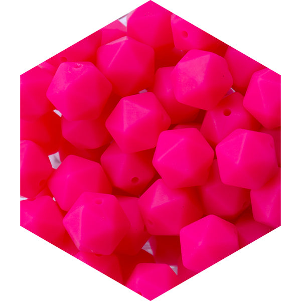 14mm Silicone Polygon Beads