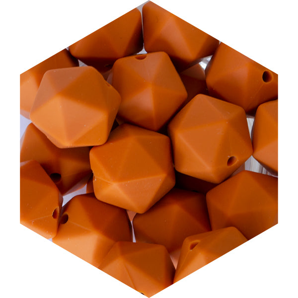 14mm Silicone Polygon Beads