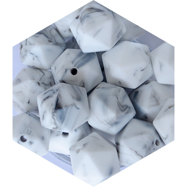 14mm Silicone Polygon Beads