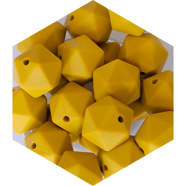 14mm Silicone Polygon Beads