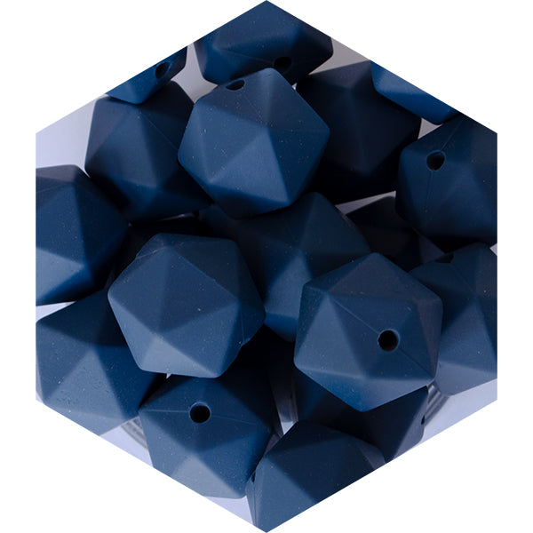 14mm Silicone Polygon Beads