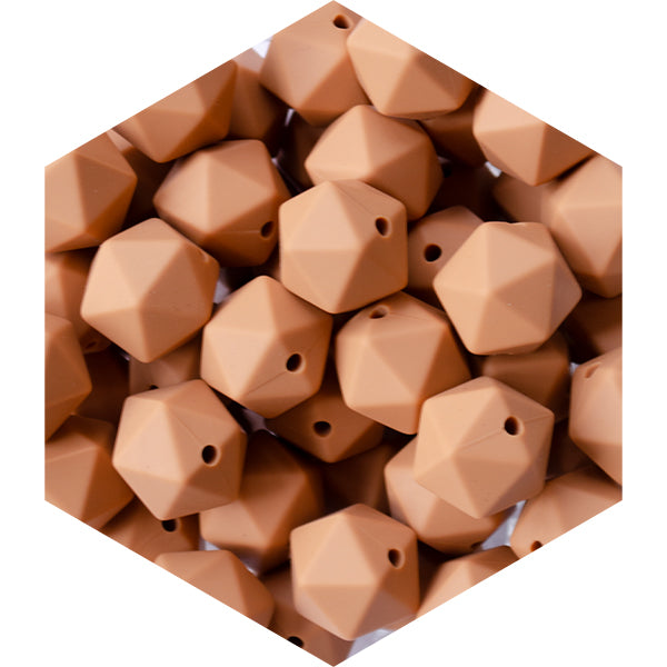 14mm Silicone Polygon Beads