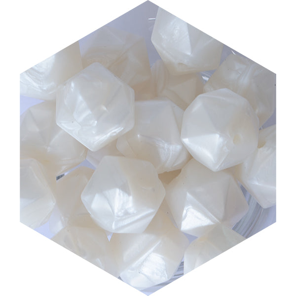 14mm Silicone Polygon Beads