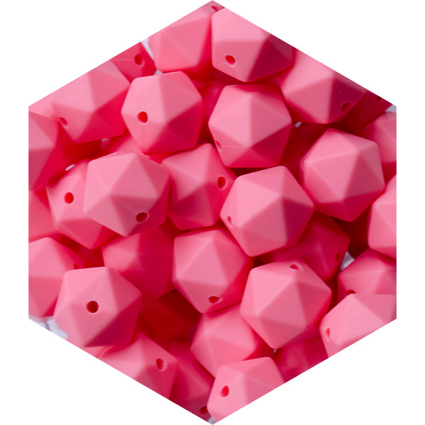 14mm Silicone Polygon Beads