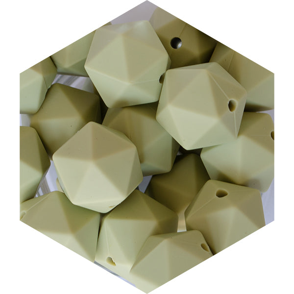 14mm Silicone Polygon Beads
