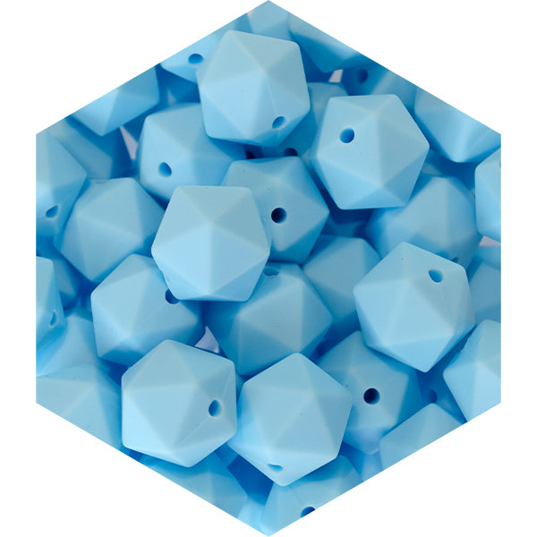 14mm Silicone Polygon Beads