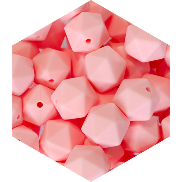 14mm Silicone Polygon Beads