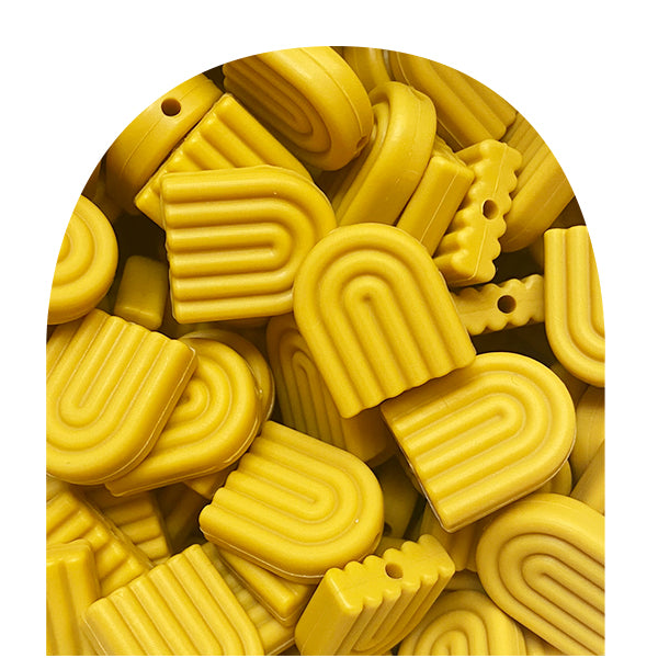 Silicone Arc Rainbow Beads