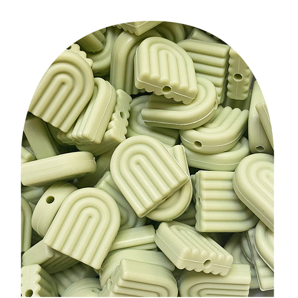 Silicone Arc Rainbow Beads