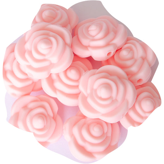 Silicone Mini Rose Bead