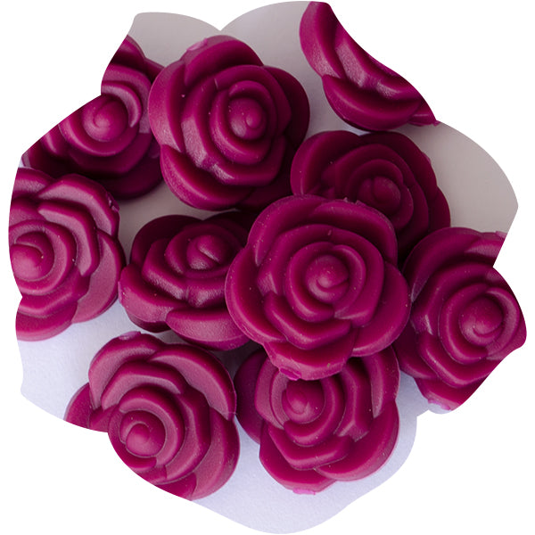 Silicone Mini Rose Bead