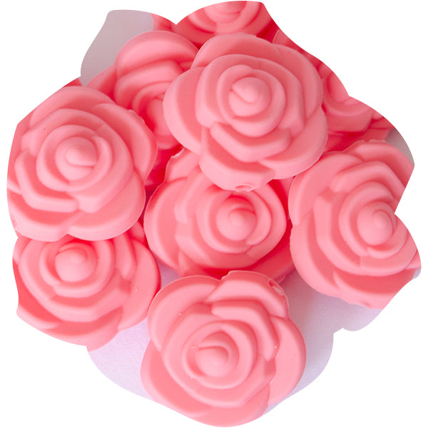 Silicone Mini Rose Bead