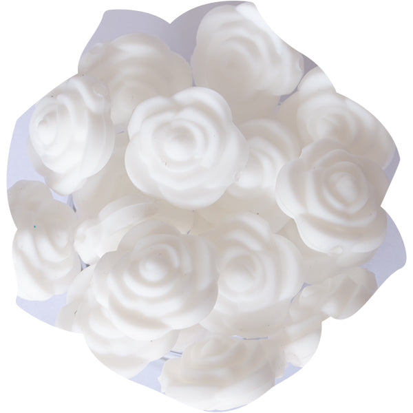 Silicone Mini Rose Bead
