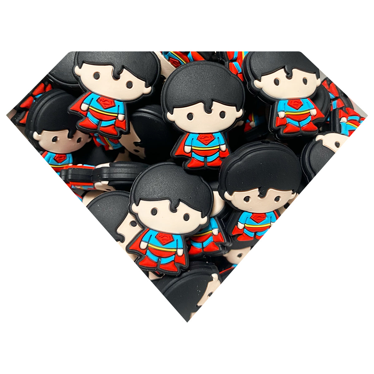 Silicone Superman Beads