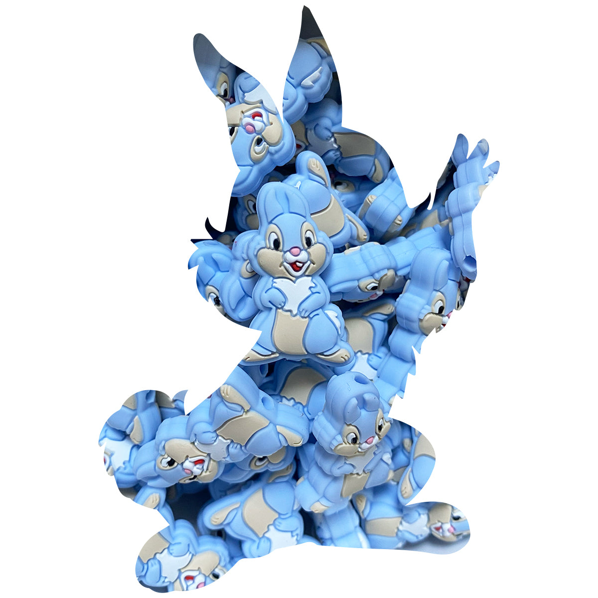 Silicone Thumper Rabbit Bead